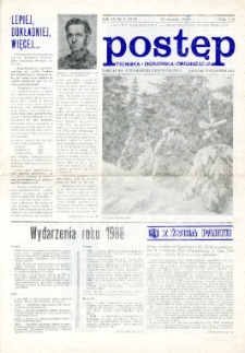 Postęp 1987.01.26, R. XV, nr 1 (213)