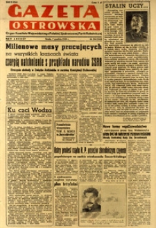 Gazeta Ostrowska 1949.12.07 R.II nr334(345)