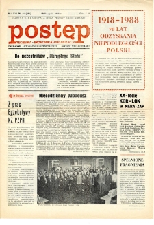 Postęp 1988.11.22, R. XVI, nr11 (235)
