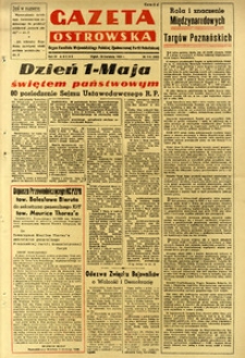 Gazeta Ostrowska 1950.04.28 R.III nr116(482)