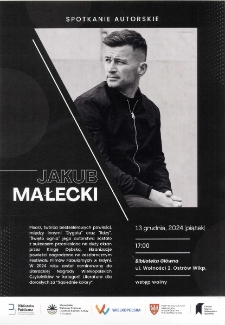Spotkanie autorskie : Jakub Małecki