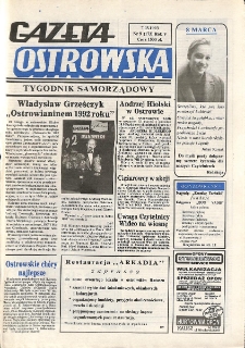 Gazeta Ostrowska 1993.03.7, R. V, nr 9 (173)
