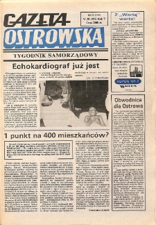 Gazeta Ostrowska 1993.07.18, R. V, nr 28 (192)