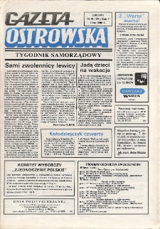 Gazeta Ostrowska 1993.08.1, R. V, nr 30 (194)