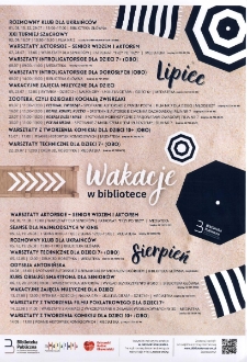 Wakacje w bibliotece : lipiec-sierpień 2025