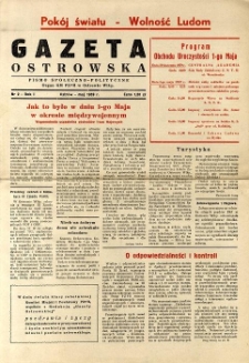 Gazeta Ostrowska 1959.Maj R.I nr2