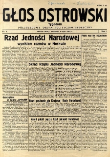 Głos Ostrowski 1945.07.01 R. I nr 4
