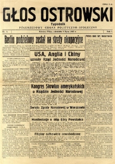 Głos Ostrowski 1945.07.08 R. I nr 5