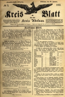 Kreis-Blatt fuer den Kreis Adelnau 1882.01.29 nr9