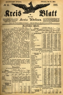 Kreis-Blatt fuer den Kreis Adelnau 1882.05.21 nr41