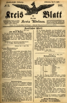 Kreis-Blatt fuer den Kreis Adelnau 1882.07.09 nr55