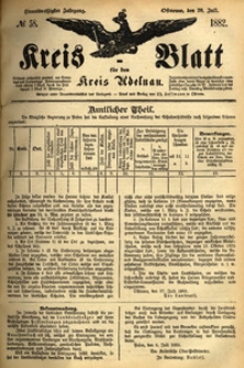 Kreis-Blatt fuer den Kreis Adelnau 1882.07.20 nr58