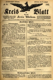 Kreis-Blatt fuer den Kreis Adelnau 1882.08.24 nr68