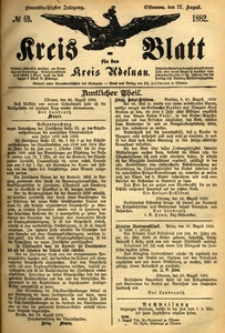 Kreis-Blatt fuer den Kreis Adelnau 1882.08.27 nr69