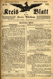 Kreis-Blatt fuer den Kreis Adelnau 1882.10.26 nr86