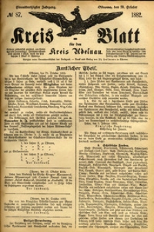 Kreis-Blatt fuer den Kreis Adelnau 1882.10.29 nr87