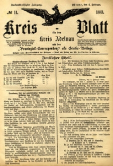 Kreis-Blatt fuer den Kreis Adelnau 1883.02.04 nr11