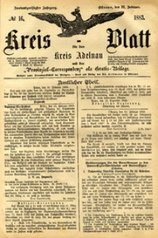 Kreis-Blatt fuer den Kreis Adelnau 1883.02.22 nr16