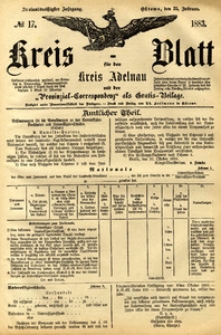 Kreis-Blatt fuer den Kreis Adelnau 1883.02.25 nr17