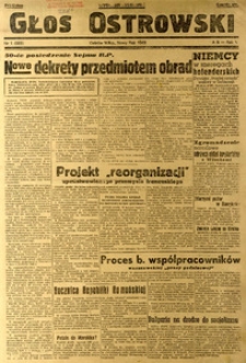 Głos Ostrowski 1949.Nowy Rok R.V nr1(593)
