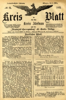 Kreis-Blatt fuer den Kreis Adelnau 1883.03.04 nr19