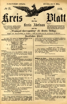 Kreis-Blatt fuer den Kreis Adelnau 1883.03.11 nr21