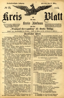 Kreis-Blatt fuer den Kreis Adelnau 1883.03.18 nr23