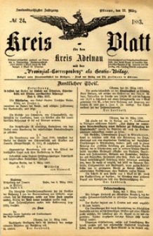 Kreis-Blatt fuer den Kreis Adelnau 1883.03.22 nr24