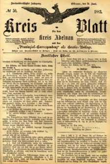 Kreis-Blatt fuer den Kreis Adelnau 1883.06.21 nr50