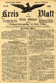 Kreis-Blatt fuer den Kreis Adelnau 1883.07.29 nr61