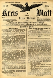 Kreis-Blatt fuer den Kreis Adelnau 1883.09.09 nr73