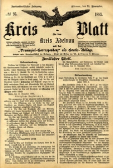 Kreis-Blatt fuer den Kreis Adelnau 1883.11.25 nr95