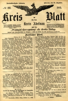 Kreis-Blatt fuer den Kreis Adelnau 1883.12.20 nr102