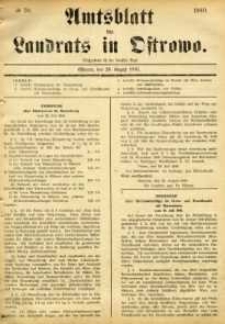 Amtsblatt des Landrats in Osstrowo 1940.08.29 nr70
