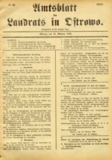 Amtsblatt des Landrats in Osstrowo 1940.10.21 nr85