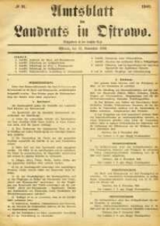 Amtsblatt des Landrats in Osstrowo 1940.11.11 nr91