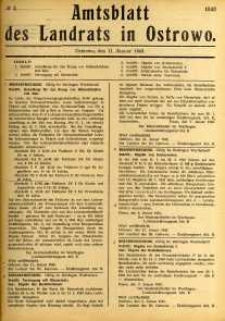 Amtsblatt des Landrats in Ostrowo 1943.01.11 nr3