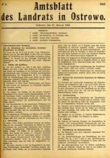 Amtsblatt des Landrats in Ostrowo 1943.01.21 nr6
