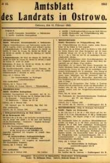 Amtsblatt des Landrats in Ostrowo 1943.02.11 nr12