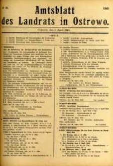 Amtsblatt des Landrats in Ostrowo 1943.04.01 nr26