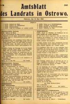 Amtsblatt des Landrats in Ostrowo 1943.05.13 nr38
