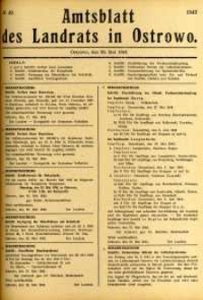 Amtsblatt des Landrats in Ostrowo 1943.05.20 nr40