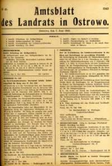 Amtsblatt des Landrats in Ostrowo 1943.06.07 nr45