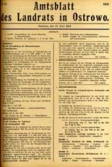 Amtsblatt des Landrats in Ostrowo 1943.06.15 nr47