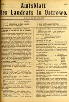 Amtsblatt des Landrats in Ostrowo 1943.06.28 nr51
