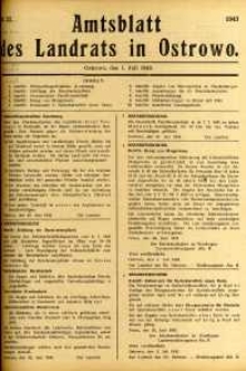 Amtsblatt des Landrats in Ostrowo 1943.07.01 nr52