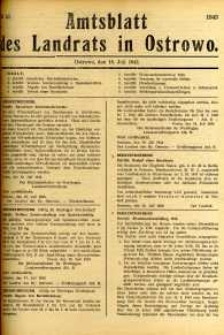 Amtsblatt des Landrats in Ostrowo 1943.07.19 nr57
