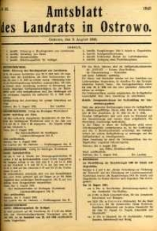 Amtsblatt des Landrats in Ostrowo 1943.08.09 nr63