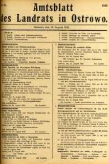 Amtsblatt des Landrats in Ostrowo 1943.08.16 nr65