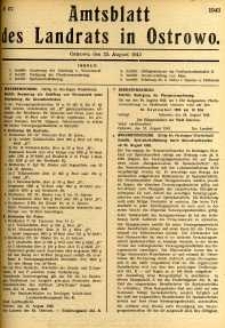 Amtsblatt des Landrats in Ostrowo 1943.08.23 nr67